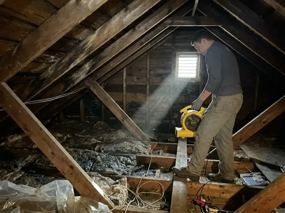 attic-water-damage-drying-proc-007 — frequently asked questions, Emergency Water Extraction & 24/7 Flood Response in Fullert…